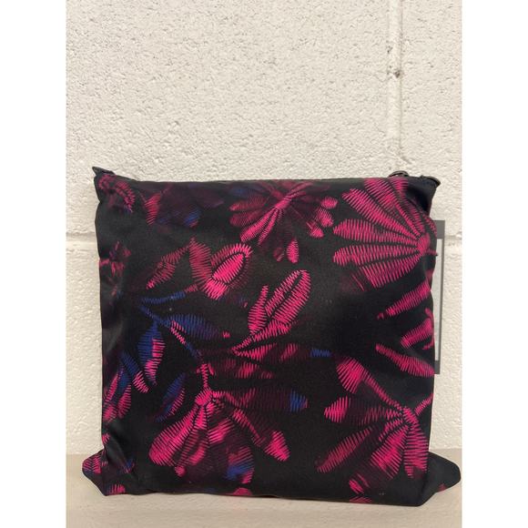 New nwt Tumi just in case backpack printed floral  purple black travel emergency - Picture 4 of 9